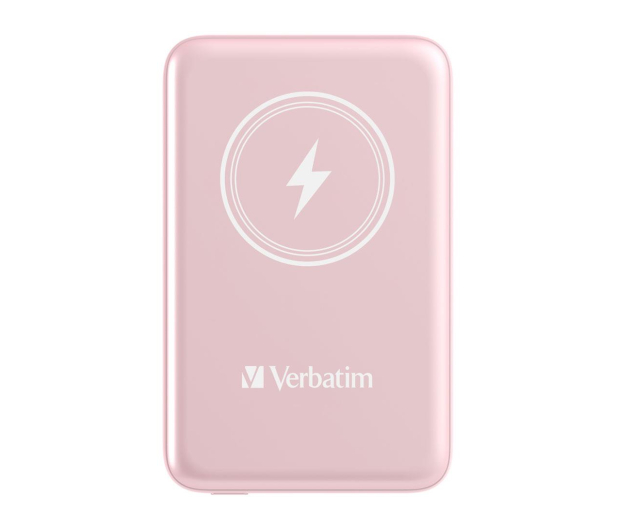 VERBATIM Charge 'n' Go Magnetic Wireless Power Bank 10000mAh różowy 32248 - 1236533 - zdjęcie